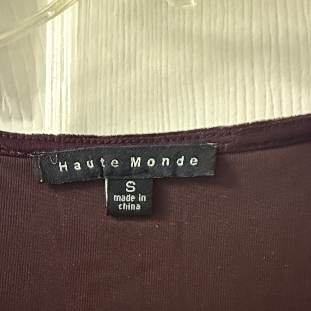 Haute Monde Deep Burgundy Blouse